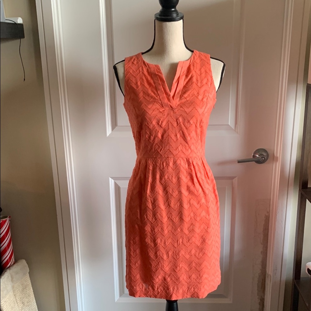 Tommy Hilfiger Orange Sleeveless Dress